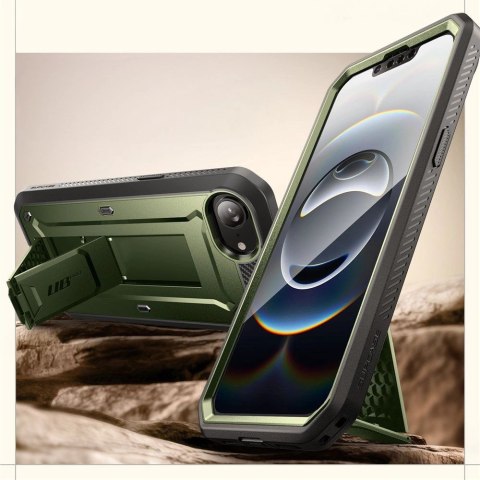 Etui Supcase Unicorn Beetle Pro na iPhone 16e - oliwkowe Etui Supcase Unicorn Beetle Pro na iPhone 16e - oliwkowe