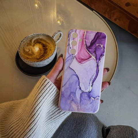 Etui Tech-Protect Icon na Samsung Galaxy A36 5G - marmurowo - różowe Etui Tech-Protect Icon na Samsung Galaxy A36 5G - marmurowo - różowe