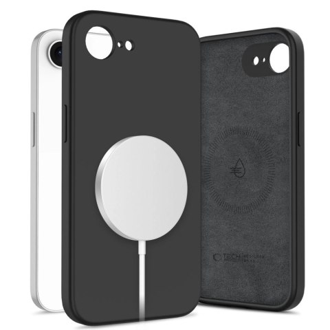 Etui Tech-Protect Liquid Silicone MagSafe na iPhone 16e - czarne