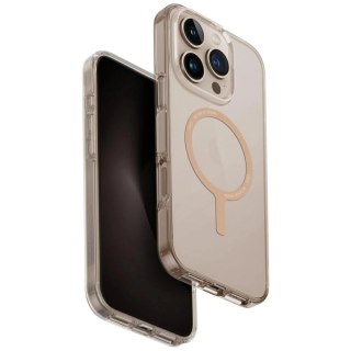 Etui UNIQ Clario Magclick Charging na iPhone 16 Pro - przezroczysto-złote
