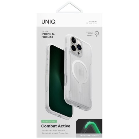 Etui UNIQ Combat Active Magclick Charging na iPhone 16 Pro Max - białe Etui UNIQ Combat Active Magclick Charging na iPhone 16 Pro Max - białe