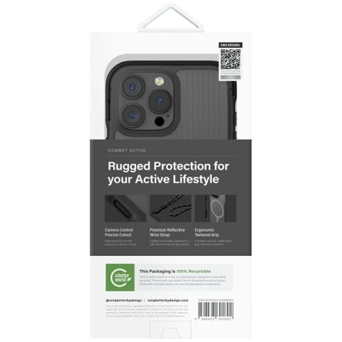 Etui UNIQ Combat Active Magclick Charging na iPhone 16 Pro Max - czarne Etui UNIQ Combat Active Magclick Charging na iPhone 16 Pro Max - czarne