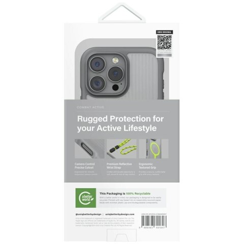 Etui UNIQ Combat Active Magclick Charging na iPhone 16 Pro - szare Etui UNIQ Combat Active Magclick Charging na iPhone 16 Pro - szare