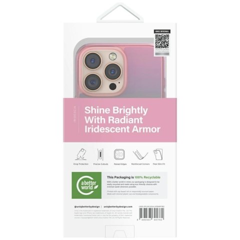 Etui UNIQ Iridescia Magclick Charging na iPhone 16 Pro Max - różowy Etui UNIQ Iridescia Magclick Charging na iPhone 16 Pro Max - różowy
