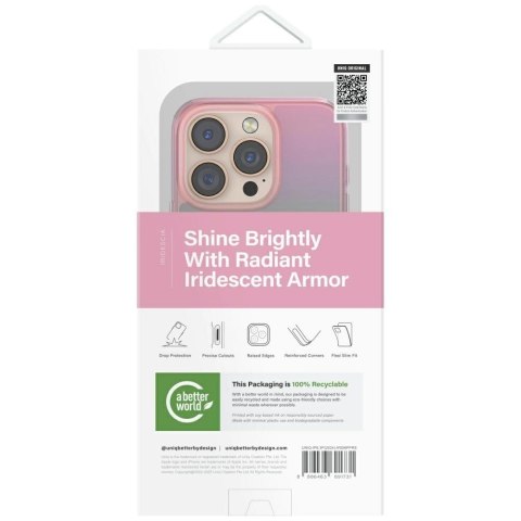 Etui UNIQ Iridescia Magclick Charging na iPhone 16 Pro - różowy Etui UNIQ Iridescia Magclick Charging na iPhone 16 Pro - różowy