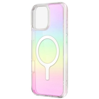 Etui UNIQ Iridescia Magclick Charging na iPhone 16 - wielokolorowe