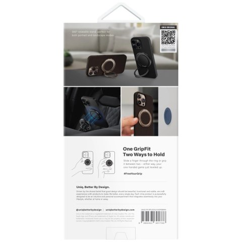 Etui UNIQ Keva Air Magclick Charging GripFit na iPhone 16 Pro Max - brązowe Etui UNIQ Keva Air Magclick Charging GripFit na iPhone 16 Pro Max - brązowe