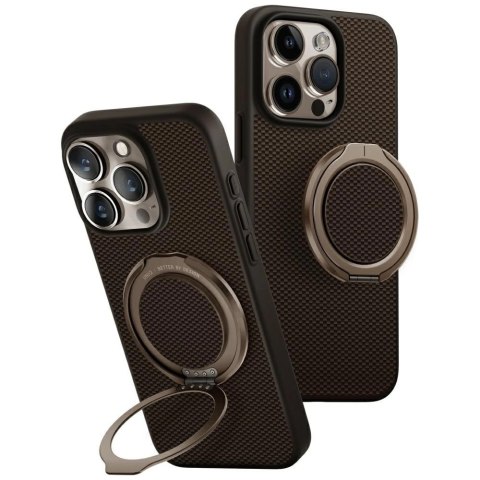 Etui UNIQ Keva Air Magclick Charging GripFit na iPhone 16 Pro - brązowe