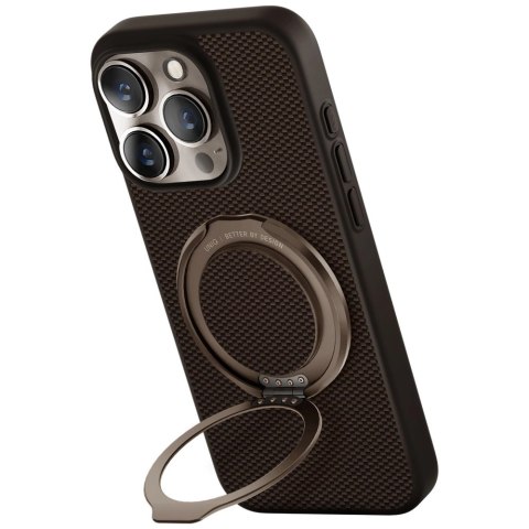 Etui UNIQ Keva Air Magclick Charging GripFit na iPhone 16 Pro - brązowe