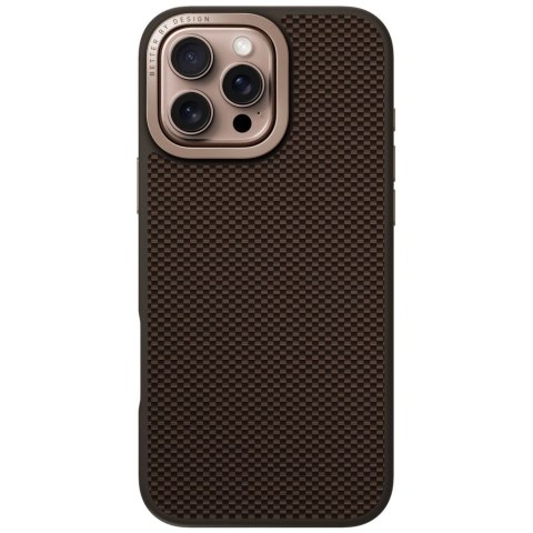 Etui UNIQ Keva Max Magclick Charging Camera Stand na iPhone 16 Pro Max - brązowe