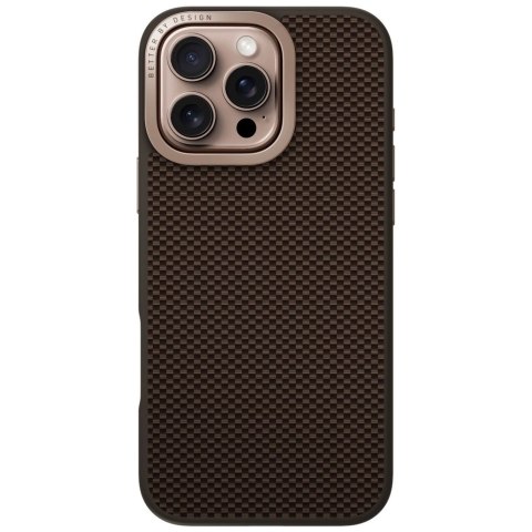 Etui UNIQ Keva Max Magclick Charging Camera Stand na iPhone 16 Pro - brązowe Etui UNIQ Keva Max Magclick Charging Camera Stand na iPhone 16 Pro - brązowe