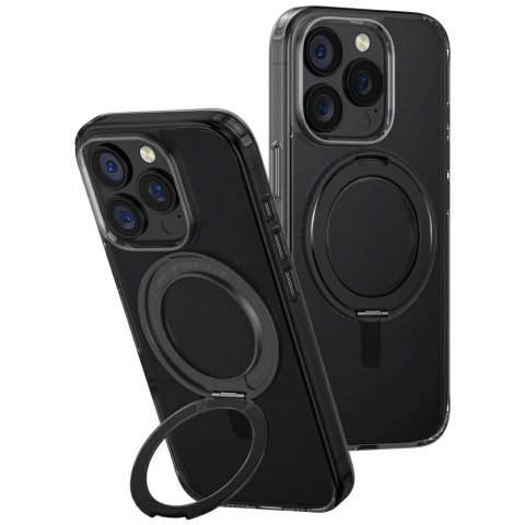 Etui UNIQ Swivix 360 Rotating Kickstand na iPhone 16 Pro - czarne Etui UNIQ Swivix 360 Rotating Kickstand na iPhone 16 Pro - czarne