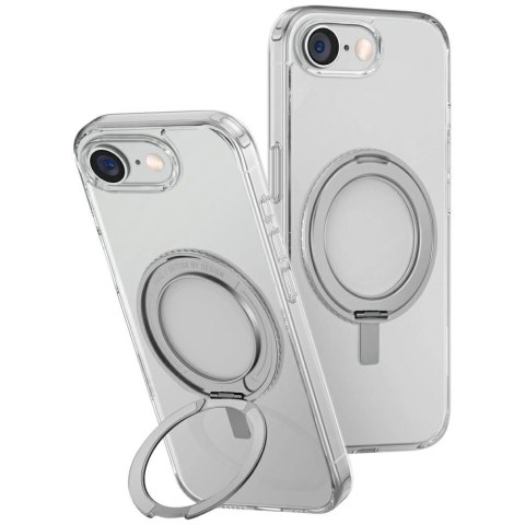 Etui UNIQ Swivix 360 Rotating Kickstand na iPhone 16e - przezroczyste Etui UNIQ Swivix 360 Rotating Kickstand na iPhone 16e - przezroczyste