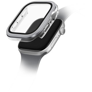 Etui ze szkłem hartowanym UNIQ Voute na Apple Watch 10 46 mm - srebrne