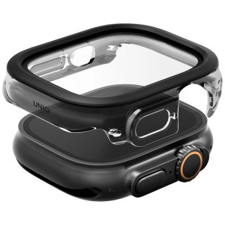 Etui ze szkłem hartowanym UNIQ Voute na Apple Watch Ultra 49 mm - czarne