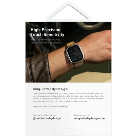 Etui ze szkłem hartowanym UNIQ Voute na Apple Watch Ultra 49 mm - czarne Etui ze szkłem hartowanym UNIQ Voute na Apple Watch Ultra 49 mm - czarne