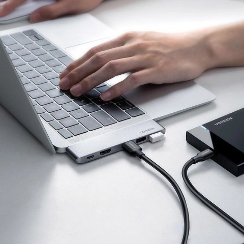HUB Ugreen 60559 2x USB-C / USB-C PD (Thunderbolt 3, 100W, 4K 60 Hz, 10 Gbps) / HDMI 4K 30 Hz / 3x USB 3.0 do MacBook Pro / Air HUB Ugreen 60559 2x USB-C / USB-C PD (Thunderbolt 3, 100W, 4K 60 Hz, 10 Gbps) / HDMI 4K 30 Hz / 3x USB 3.0 do MacBook Pro / Air