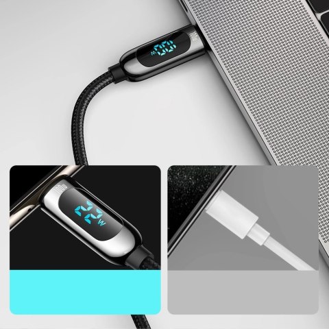 Kabel Baseus CATSK-B06 USB-C - USB-C PD 100W 5A 480Mb/s 1m - zielony Kabel Baseus CATSK-B06 USB-C - USB-C PD 100W 5A 480Mb/s 1m - zielony