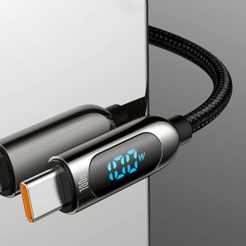 Kabel Baseus CATSK-B06 USB-C - USB-C PD 100W 5A 480Mb/s 1m - zielony Kabel Baseus CATSK-B06 USB-C - USB-C PD 100W 5A 480Mb/s 1m - zielony