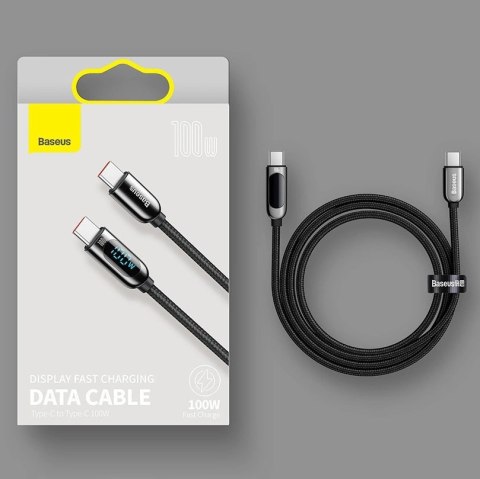 Kabel Baseus CATSK-B06 USB-C - USB-C PD 100W 5A 480Mb/s 1m - zielony Kabel Baseus CATSK-B06 USB-C - USB-C PD 100W 5A 480Mb/s 1m - zielony