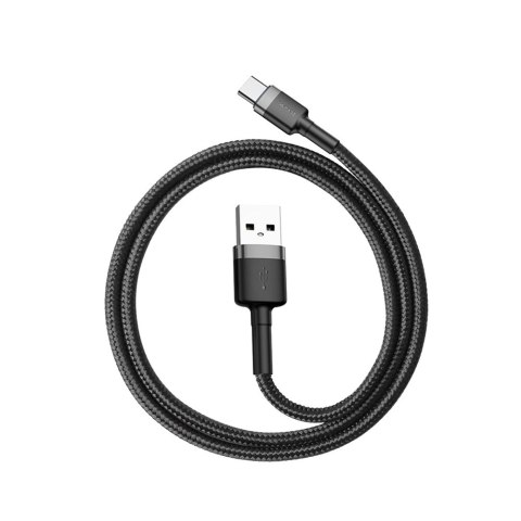 Kabel Baseus Cafule USB-A / USB-C QC 3.0 3A 0.5 m - czarno-szary Kabel Baseus Cafule USB-A / USB-C QC 3.0 3A 0.5 m - czarno-szary