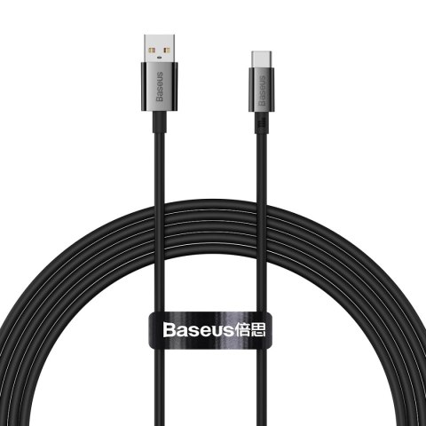 Kabel Baseus Superior Series USB-A / USB-C 100W do Huawei / Honor 1.5m - czarny Kabel Baseus Superior Series USB-A / USB-C 100W do Huawei / Honor 1.5m - czarny