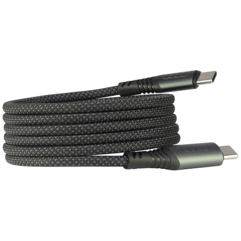 Kabel USB-C / USB-C Audi 2.0 20V 3A 60W - czarny Kabel USB-C / USB-C Audi 2.0 20V 3A 60W - czarny