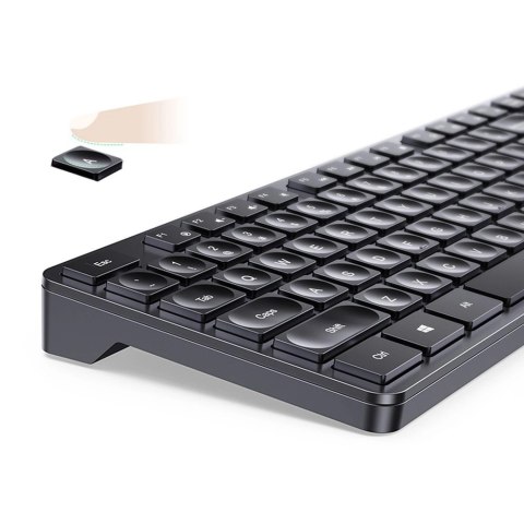 Klawiatura Ugreen KU004 90250 bezprzewodowa 2.4GHz do Windows / MacOS - czarna Klawiatura Ugreen KU004 90250 bezprzewodowa 2.4GHz do Windows / MacOS - czarna