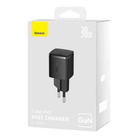 Ładowarka sieciowa Baseus Cube Pro 30W USB-C - czarna Ładowarka sieciowa Baseus Cube Pro 30W USB-C - czarna