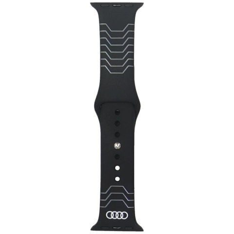Pasek Audi Geometric Pattern Silicone Watch Strap na Apple Watch 40 / 41 / 42 mm - czarny Pasek Audi Geometric Pattern Silicone Watch Strap na Apple Watch 40 / 41 / 42 mm - czarny