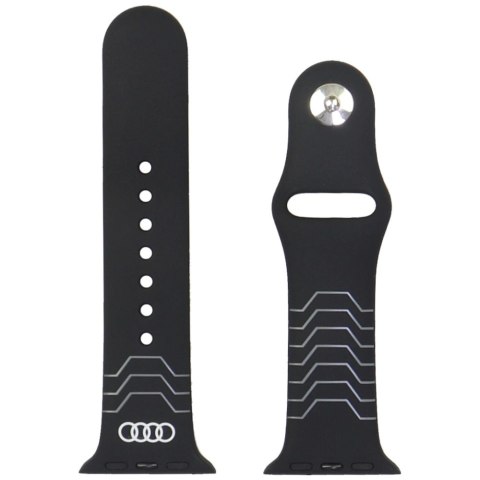 Pasek Audi Geometric Pattern Silicone Watch Strap na Apple Watch 40 / 41 / 42 mm - czarny Pasek Audi Geometric Pattern Silicone Watch Strap na Apple Watch 40 / 41 / 42 mm - czarny