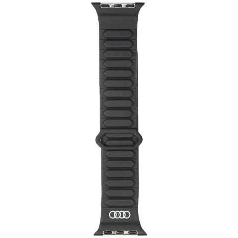 Pasek Audi Logo Synthetic Leather Magnetic Ring na Apple Watch 40 / 41 / 42 mm - czarny Pasek Audi Logo Synthetic Leather Magnetic Ring na Apple Watch 40 / 41 / 42 mm - czarny