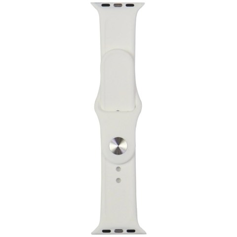 Pasek Audi Sport Red Logo Silicone Watch Strap na Apple Watch 40 / 41 / 42 mm - biały Pasek Audi Sport Red Logo Silicone Watch Strap na Apple Watch 40 / 41 / 42 mm - biały