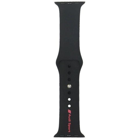 Pasek Audi Sport Red Logo Silicone Watch Strap na Apple Watch 40 / 41 / 42 mm - czarny Pasek Audi Sport Red Logo Silicone Watch Strap na Apple Watch 40 / 41 / 42 mm - czarny