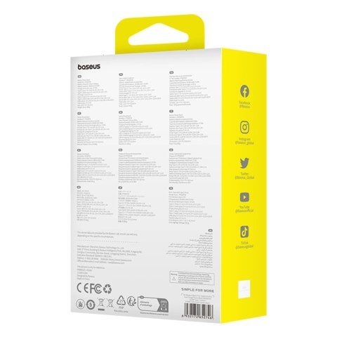 Powerbank Baseus Qpow Pro+ 20000mAh 22.5W z wbudowanym kablem USB-C i wyświetlaczem - czarny Powerbank Baseus Qpow Pro+ 20000mAh 22.5W z wbudowanym kablem USB-C i wyświetlaczem - czarny
