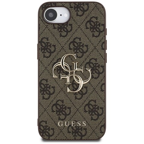 Etui Guess 4G Big Logo na iPhone 16e - brązowe Etui Guess 4G Big Logo na iPhone 16e - brązowe