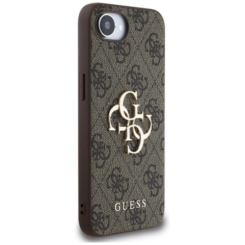 Etui Guess 4G Big Logo na iPhone 16e - brązowe Etui Guess 4G Big Logo na iPhone 16e - brązowe