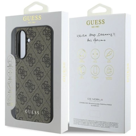Etui Guess 4G Charms Collection do Samsung Galaxy A36 brązowy Etui Guess 4G Charms Collection do Samsung Galaxy A36 brązowy