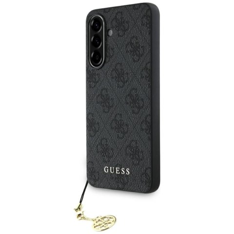 Etui Guess 4G Charms Collection na Samsung Galaxy A56 - czarne Etui Guess 4G Charms Collection na Samsung Galaxy A56 - czarne
