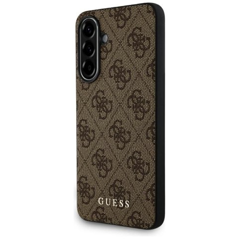 Etui Guess 4G Metal Gold Logo na Samsung Galaxy A36 - brązowe Etui Guess 4G Metal Gold Logo na Samsung Galaxy A36 - brązowe