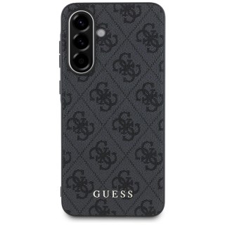 Etui Guess 4G Metal Gold Logo na Samsung Galaxy A36 - czarne