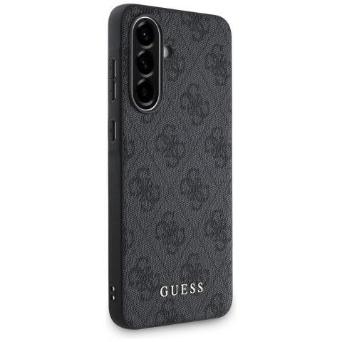Etui Guess 4G Metal Gold Logo na Samsung Galaxy A36 - czarne