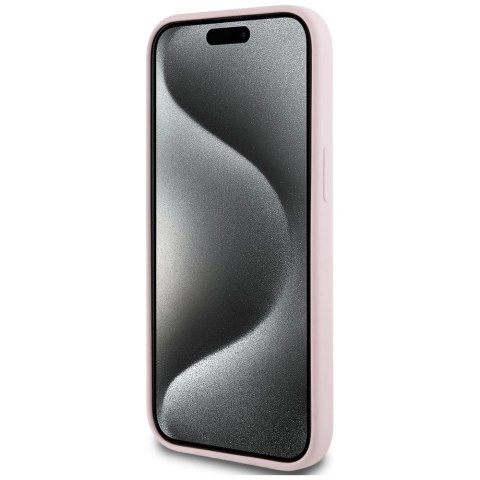 Etui Karl Lagerfeld Silicone Karl&Choupette MagSafe na iPhone 15 Plus - różowe