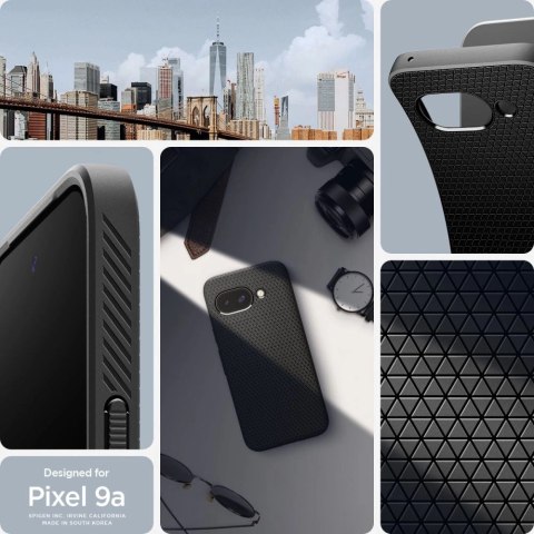 Etui Spigen Liquid Air na Google Pixel 9A - czarny mat Etui Spigen Liquid Air na Google Pixel 9A - czarny mat