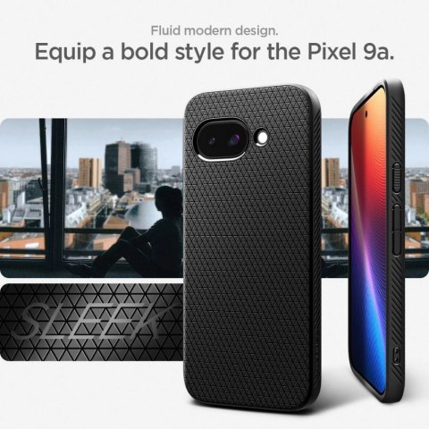 Etui Spigen Liquid Air na Google Pixel 9A - czarny mat Etui Spigen Liquid Air na Google Pixel 9A - czarny mat