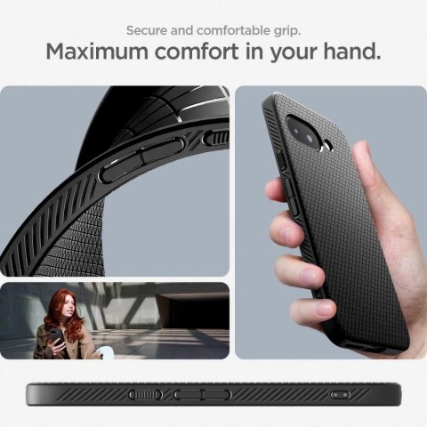 Etui Spigen Liquid Air na Google Pixel 9A - czarny mat Etui Spigen Liquid Air na Google Pixel 9A - czarny mat