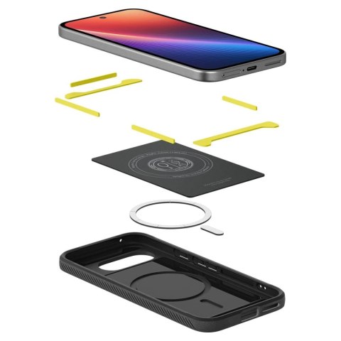 Etui Spigen Rugged Armor Mag MagSafe na Google Pixel 9A - czarny mat