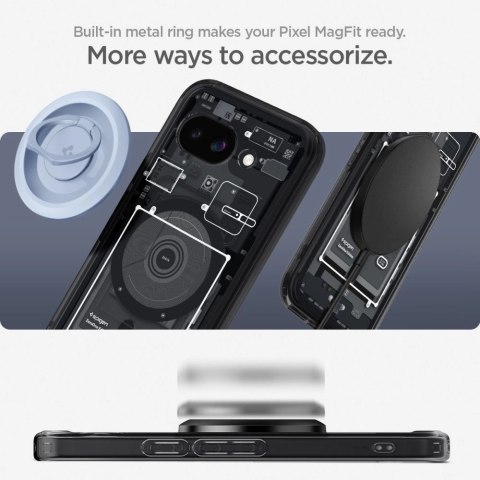 Etui Spigen Ultra Hybrid Mag MagSafe na Google Pixel 9A Zero One - czarne