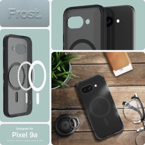 Etui Spigen Ultra Hybrid Mag MagSafe na Google Pixel 9A - przezroczysto-czarne