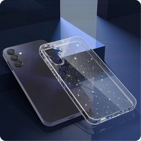 Etui Tech-Protect FlexAir na Samsung Galaxy A26 5G - przezroczysto-brokatowe Etui Tech-Protect FlexAir na Samsung Galaxy A26 5G - przezroczysto-brokatowe